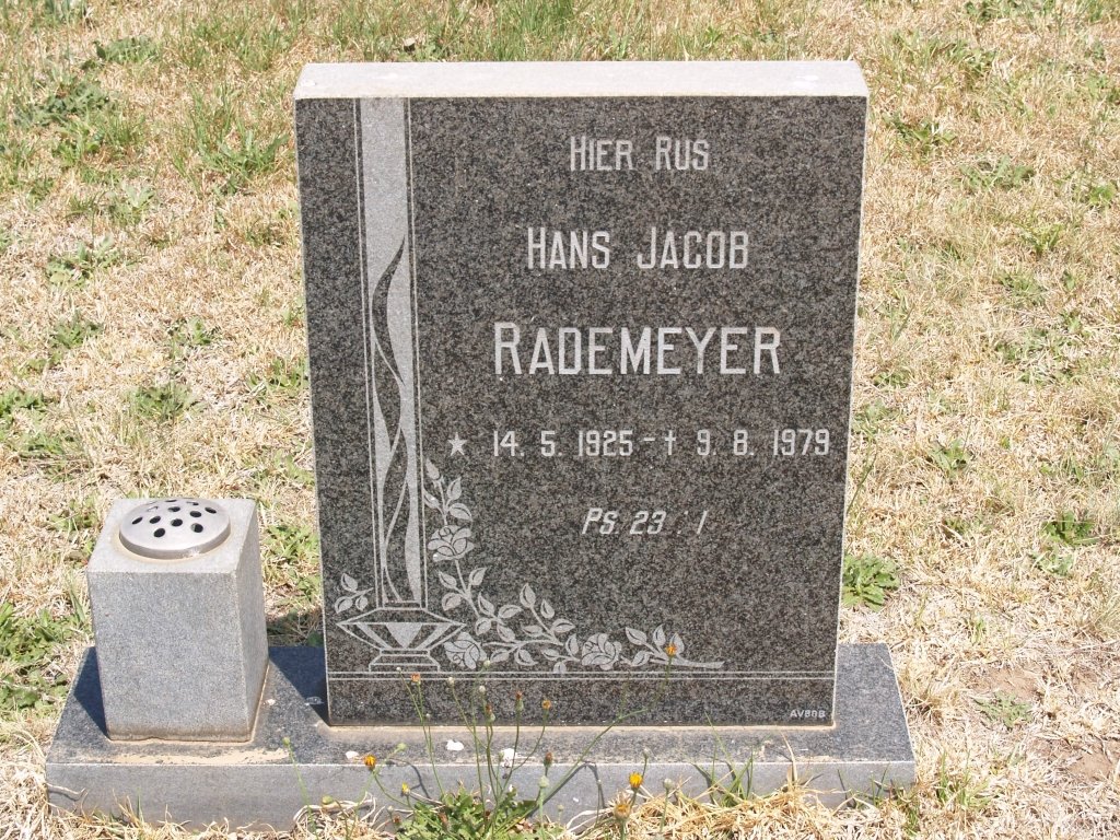 RADEMEYER Hans Jacob 1925-1979