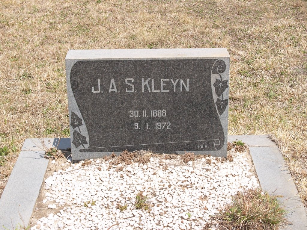 KLEYN J.A.S. 1888-1972