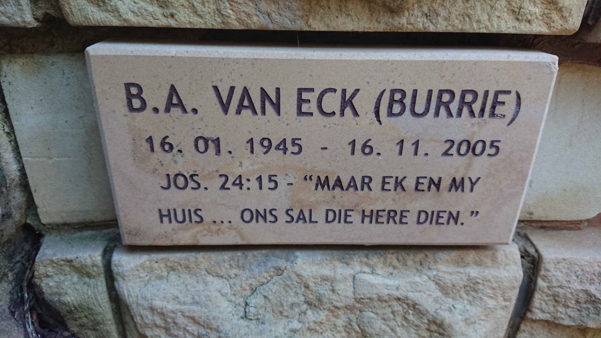 ECK B.A., van 1945-2005