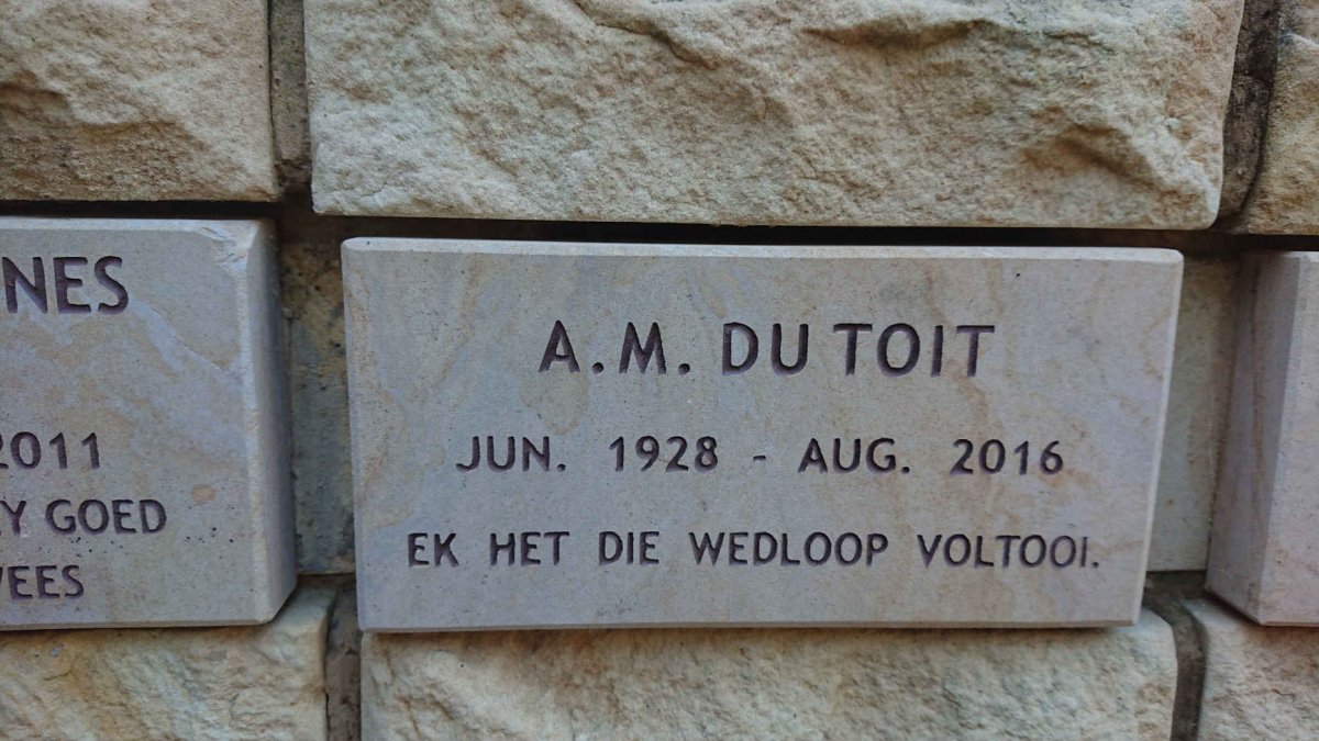 TOIT A.M., du 1928-2016