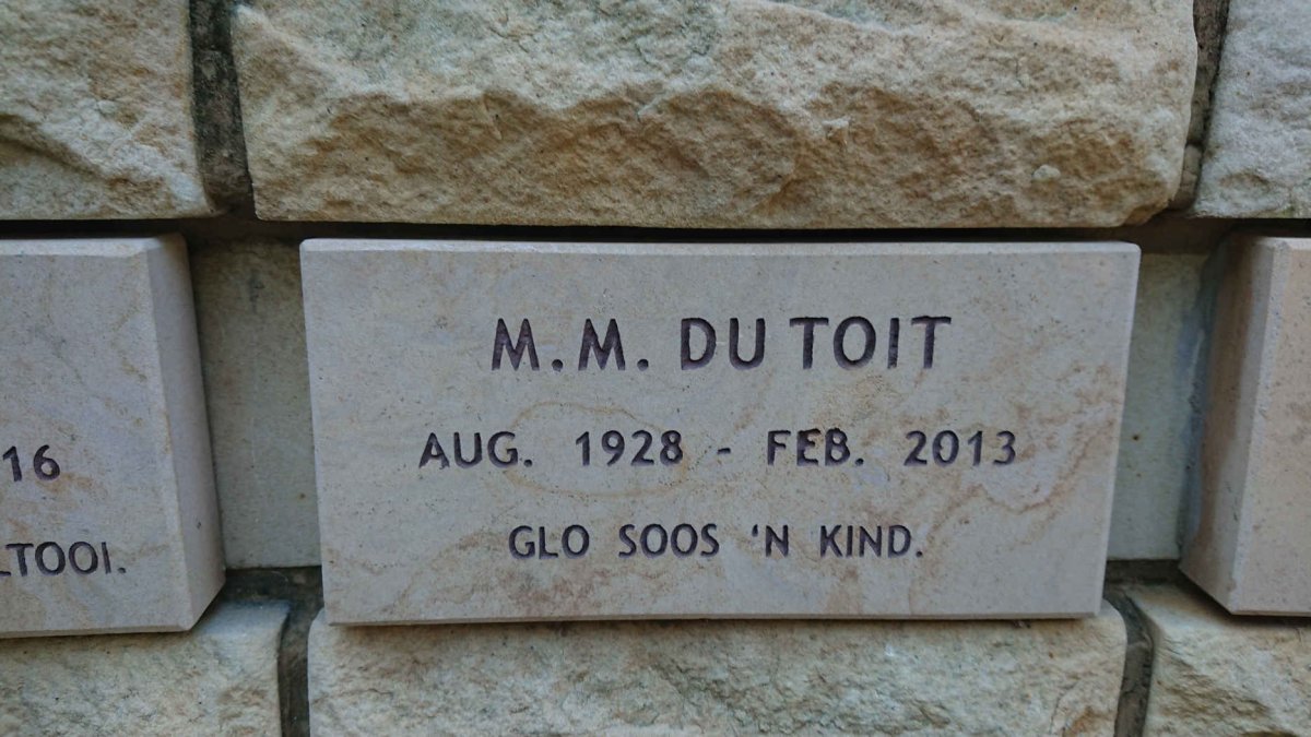 TOIT M.M., du 1928-2013