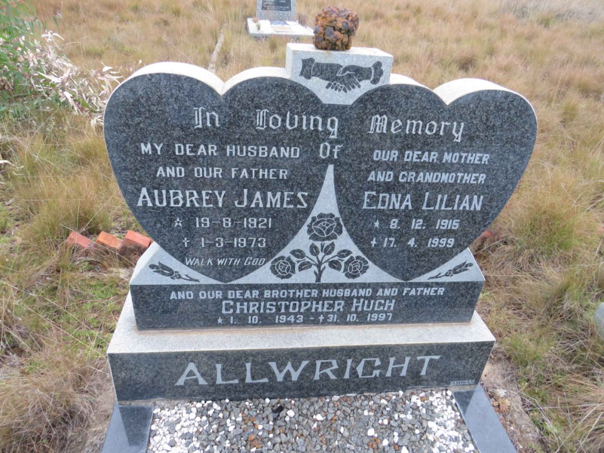 ALLWRIGHT Aubrey James 1921-1973 &amp; Edna Lillian 1915-1999 :: ALLWRIGHT Christopher Hugh 1943-1997
