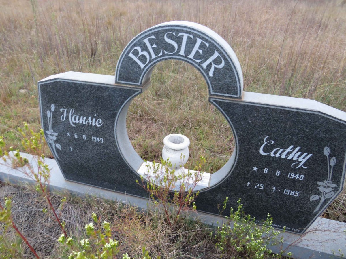 BESTER Hansie 1949- &amp; Cathy 1948-1985