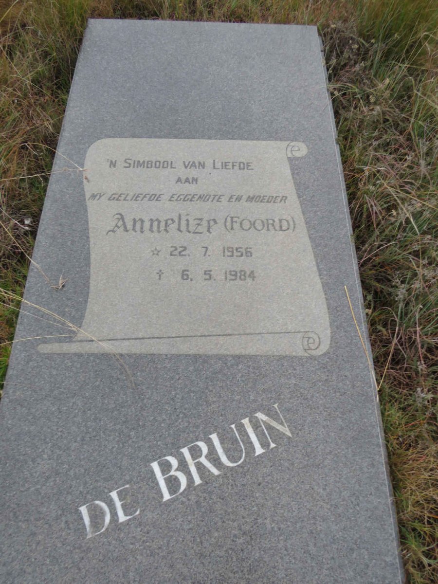 BRUIN Annelize, de nee FOORD 1956-1984