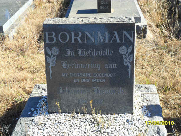 BORNMAN Johannes Hendrik 1894-1962