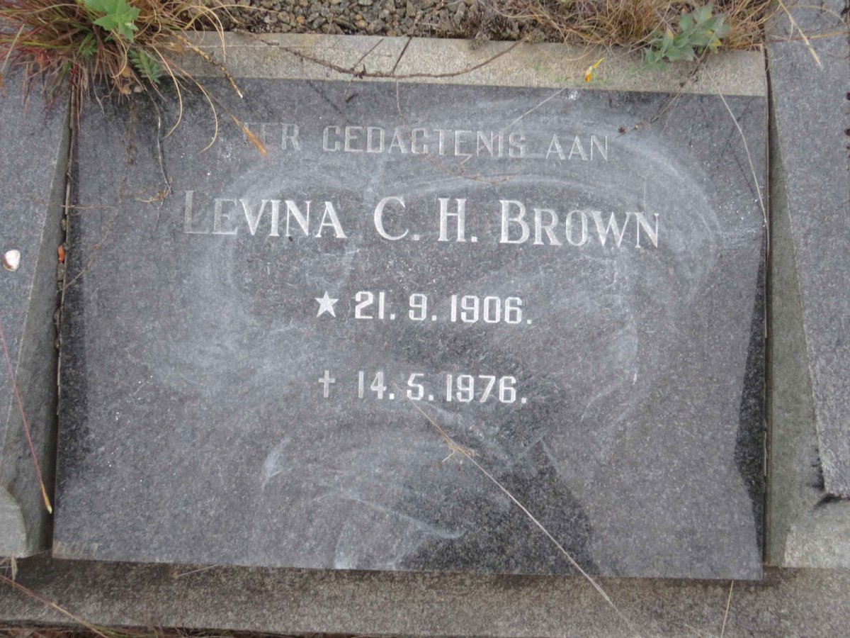 BROWN Levina C.H. 1906-1976