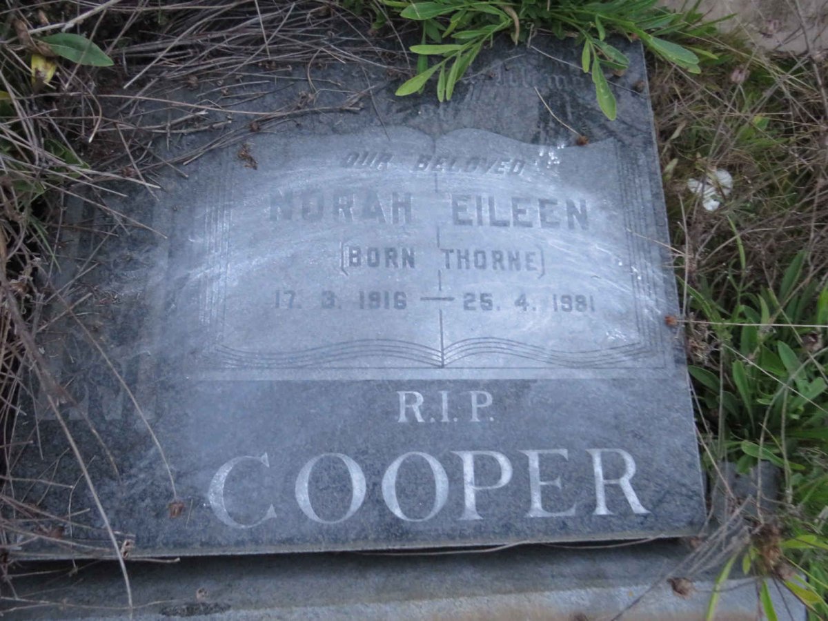 COOPER Norah Eileen nee THORNE 1916-1981