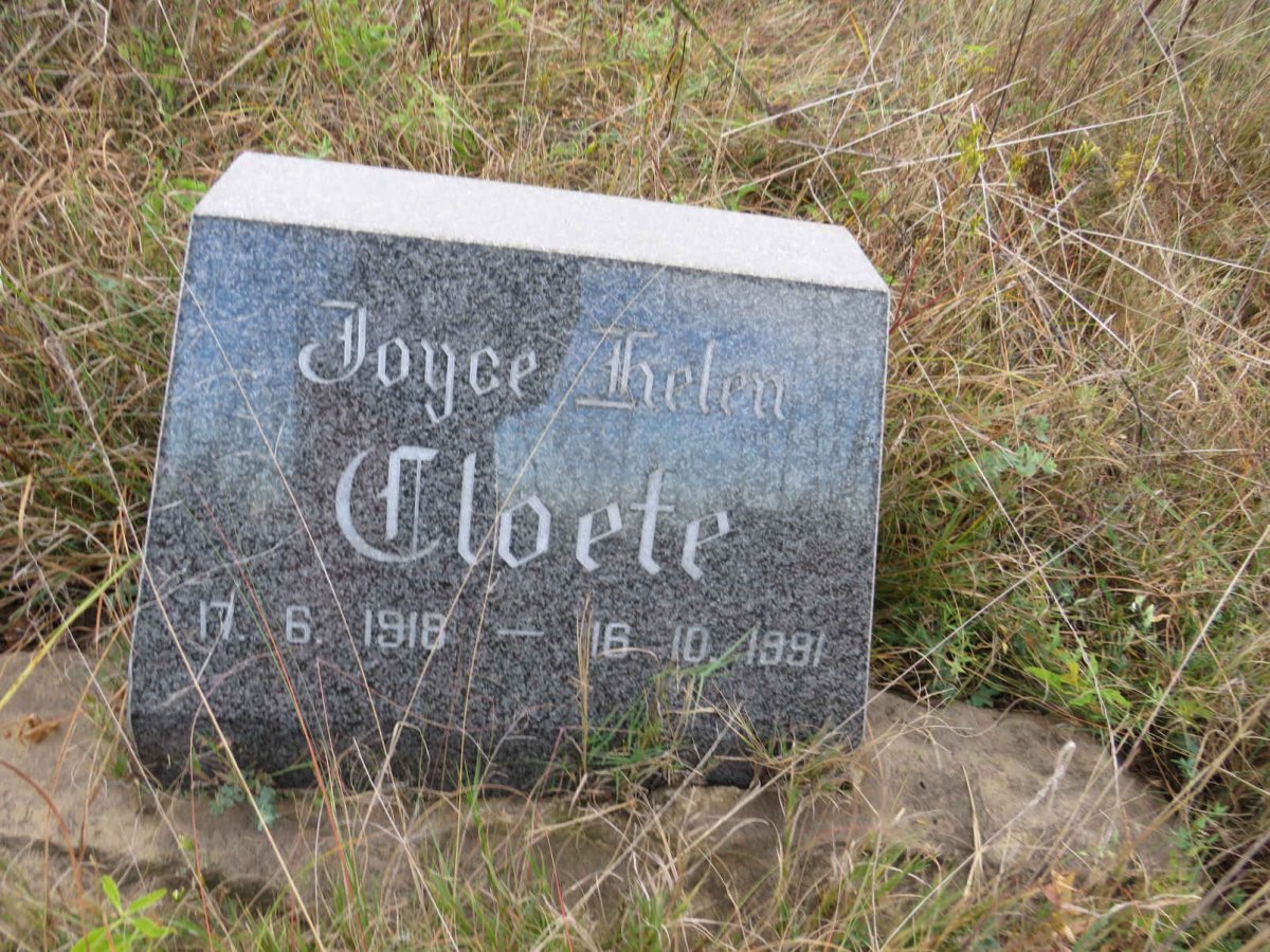 CLOETE Joyce Helen 1918-1991