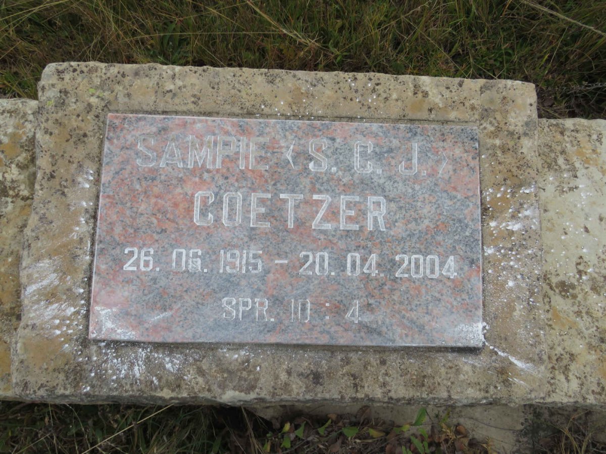 COETZER S.C.J. 1915-2004