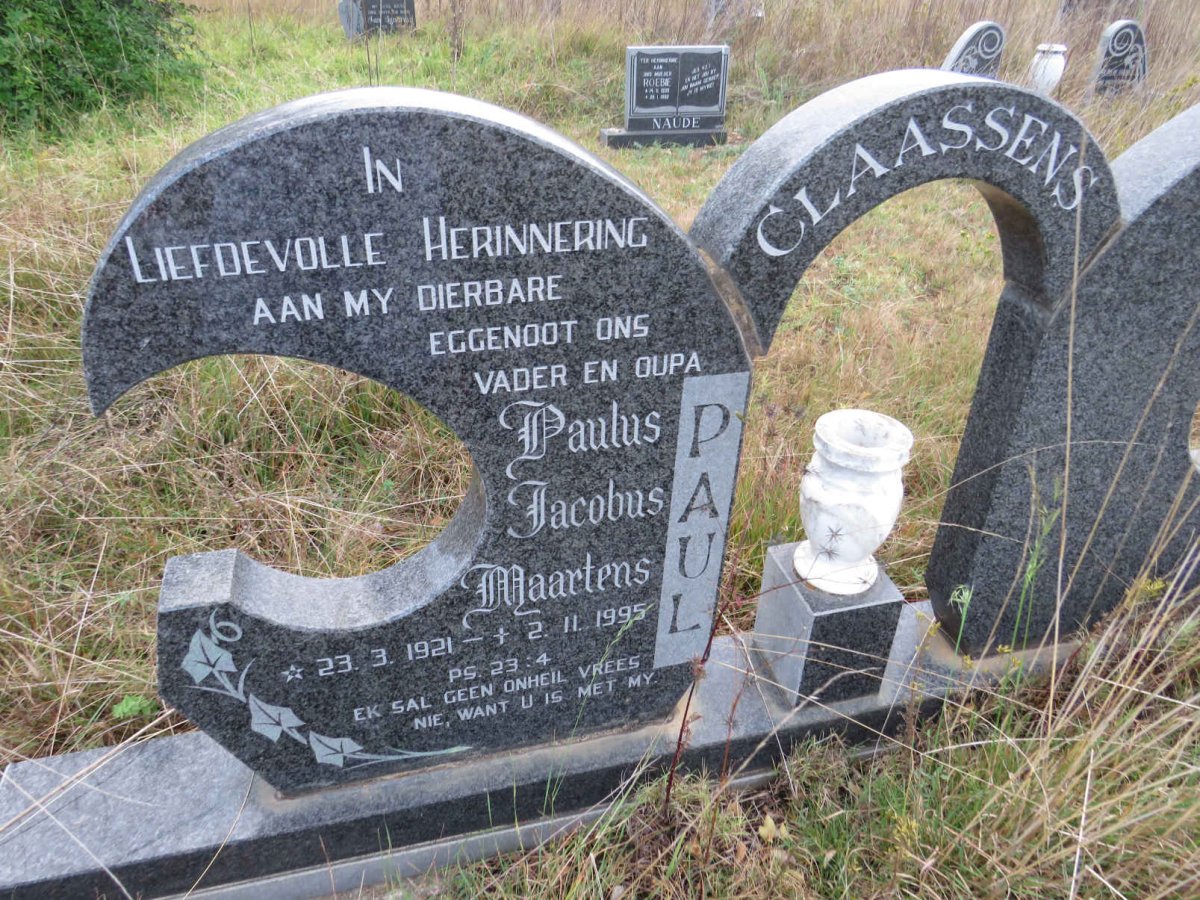 CLAASSENS Paulus Jacobus Maartens 1921-1995