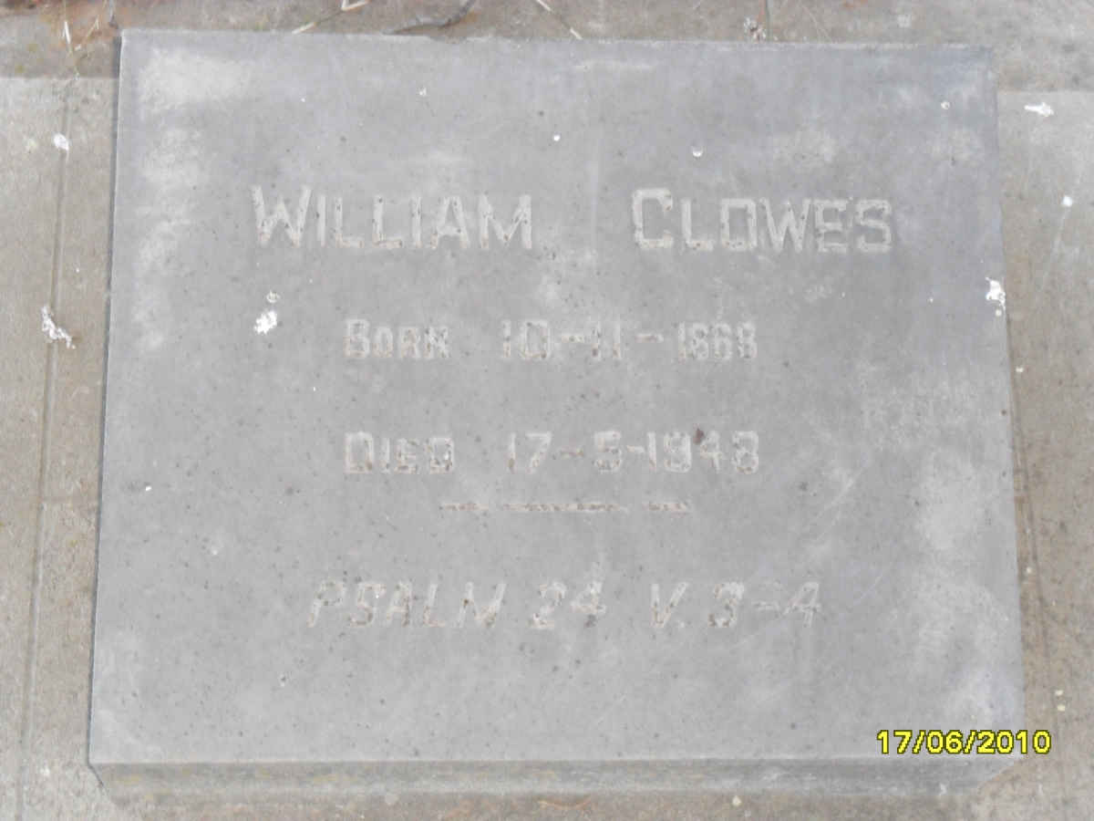 CLOWES William 1888-1943