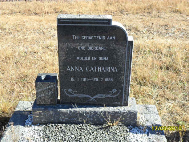 COETZEE Anna Catharina 1911-1985