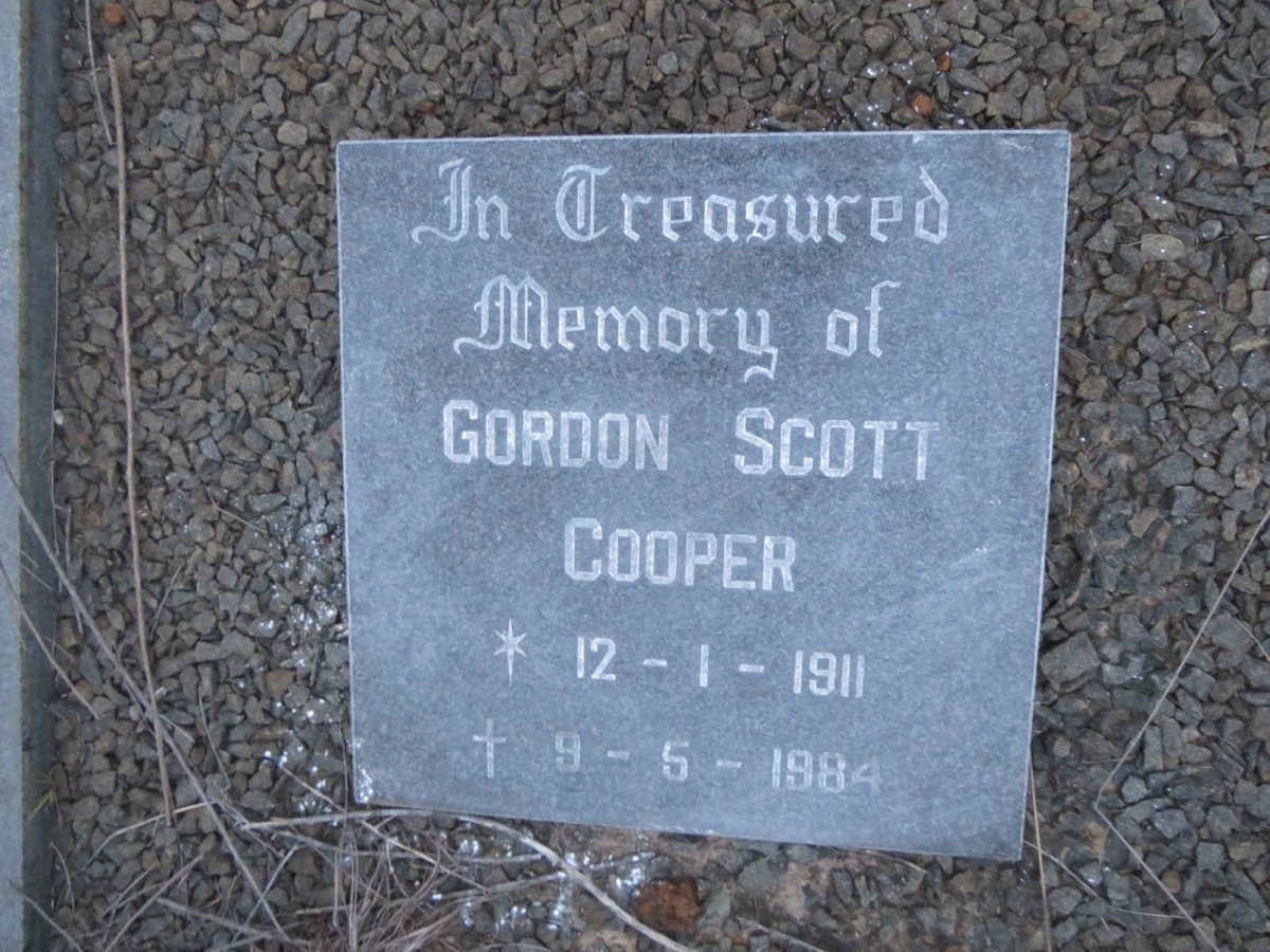 COOPER Gordon Scott 1911-1984