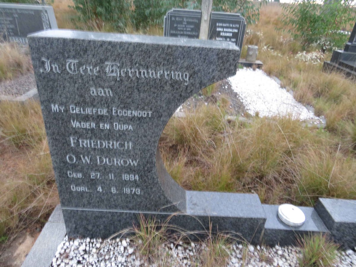 DUROW Friedrich O.W. 1894-1973