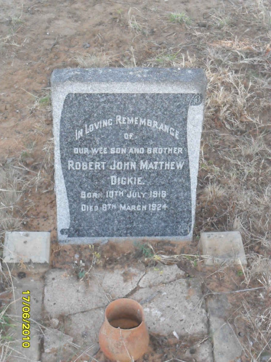 DICKIE Robert John Matthew 1918-1924