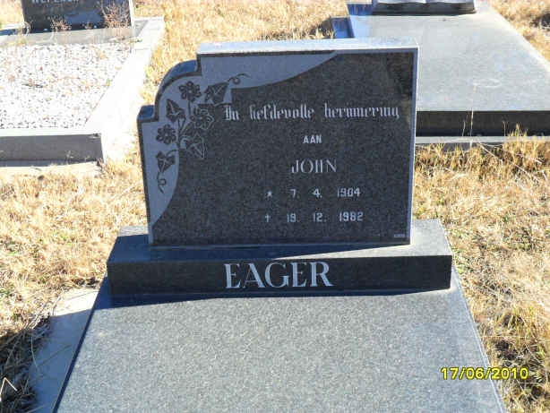 EAGER John 1904-1982