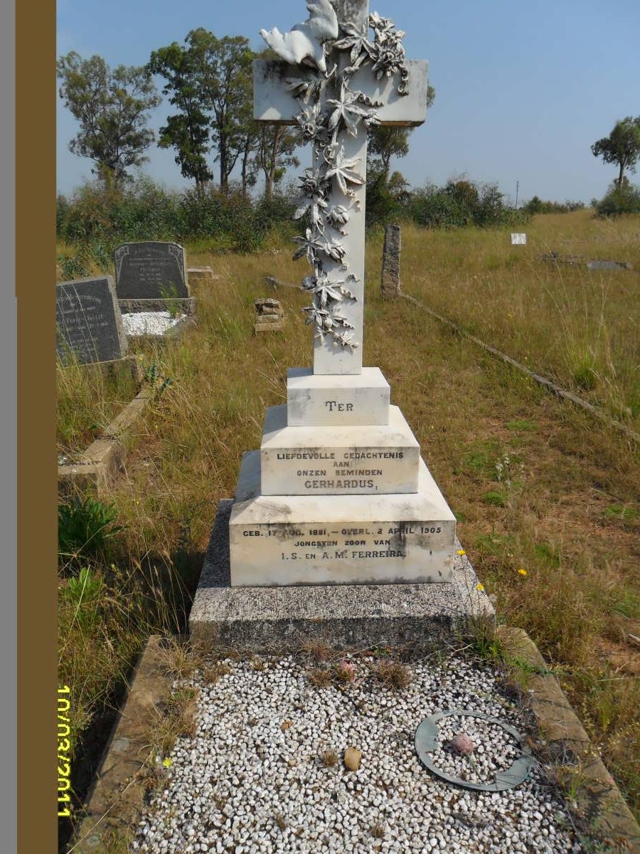 FERREIRA Gerhardus 1881-1905