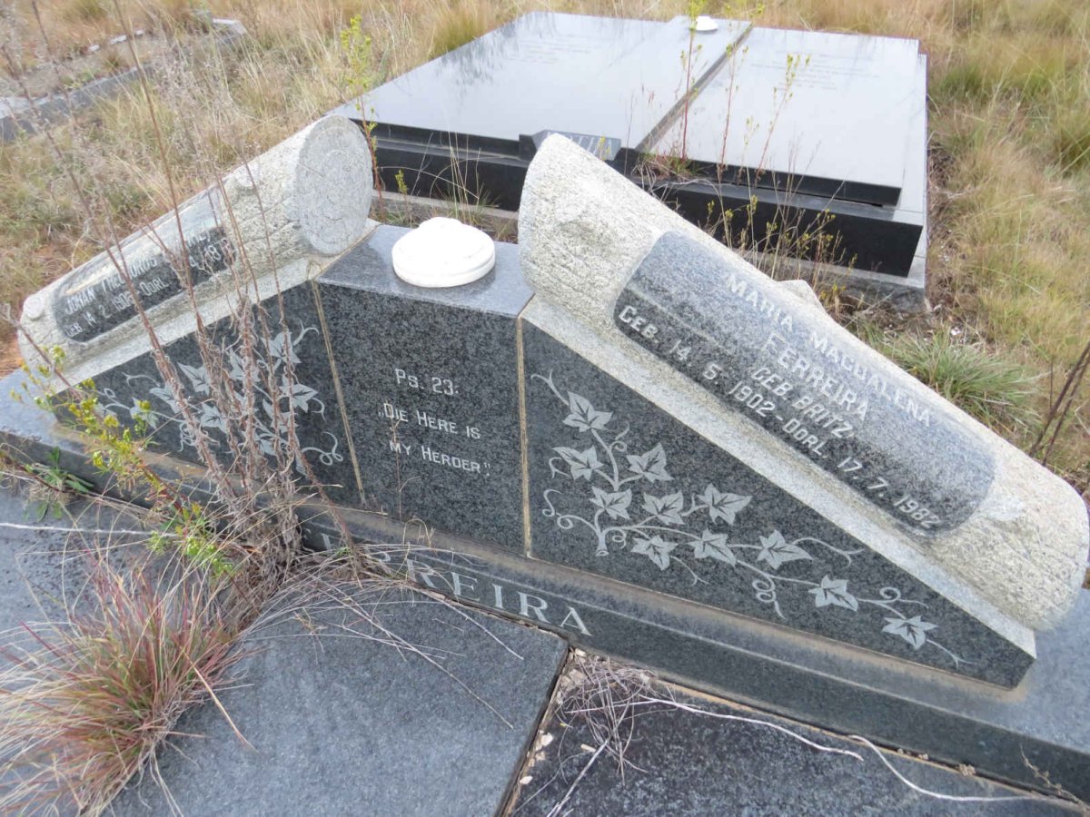 FERREIRA Maria Magdalena nee BRITZ 1902-1982