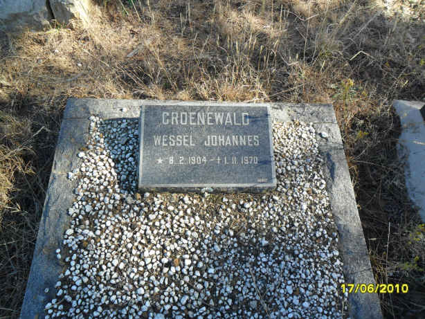 GROENEWALD Wessel Johannes 1904-1970