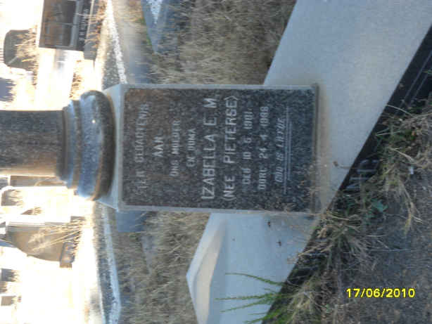 GREYLING  Izabella E.M. nee PIETERSE 1901-1988