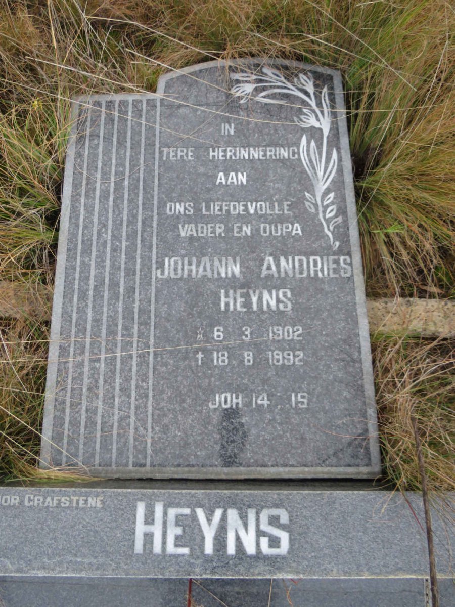 HEYNS Johann Andries 1902-1992