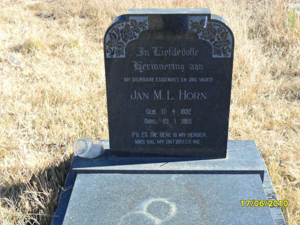 HORN Jan M.L. 1932-1965