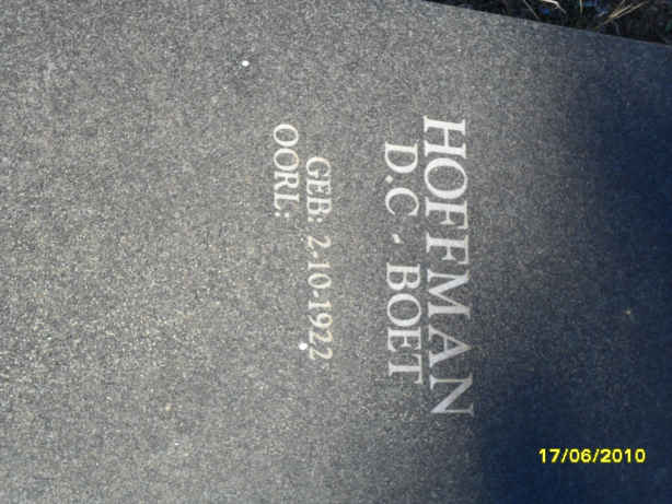 HOFFMAN D.C. 1922-