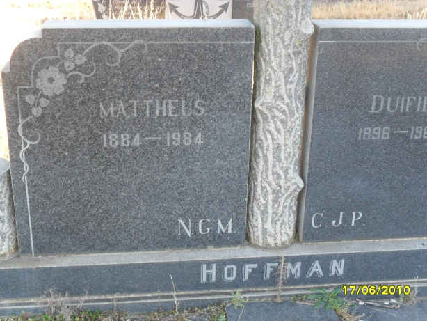 HOFFMAN N.G.M. 1884-1984