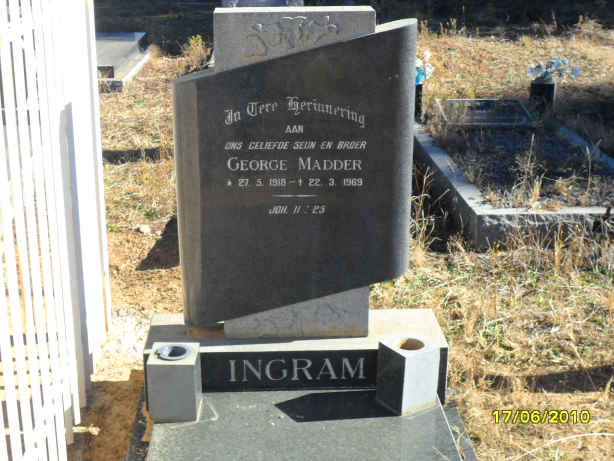 INGRAM George Madder 1918-1969