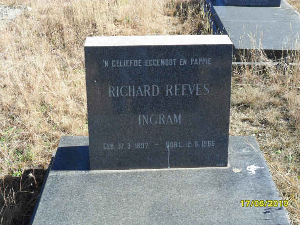 INGRAM Richard Reeves 1897-1966