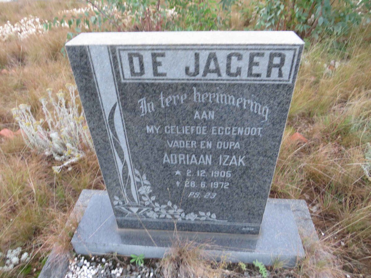 JAGER Adrian Izak, de 1905-1972