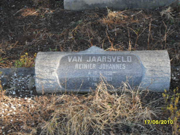 JAARSVELD Renier Johannes, van 1890-1967