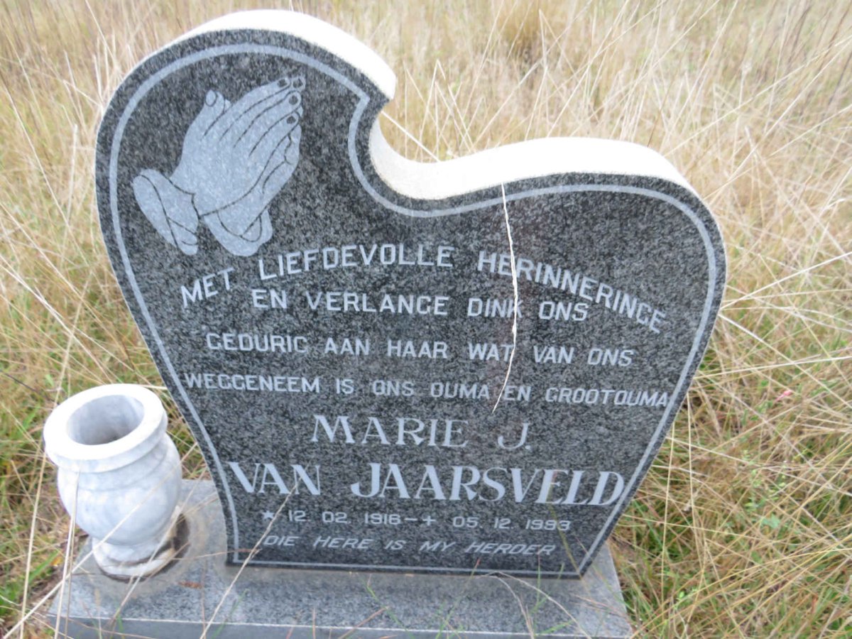 JAARSVELD Marie J., van 1918-1993