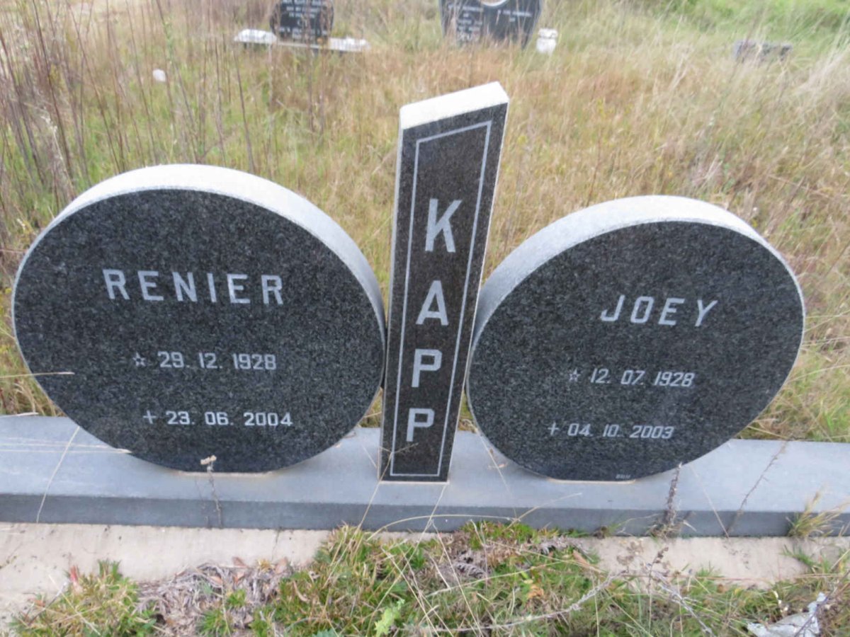 KAPP Renier 1928-2004 &amp; Joey 1928-2003