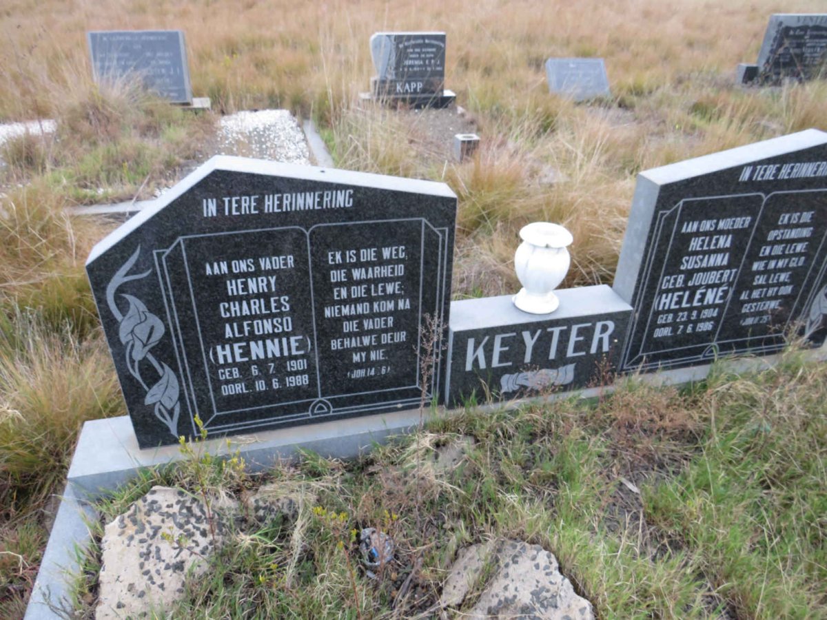 KEYTER Henry Charles Alfonso 1901-1988 &amp; Helena Susanna JOUBERT 1904-1986 _2