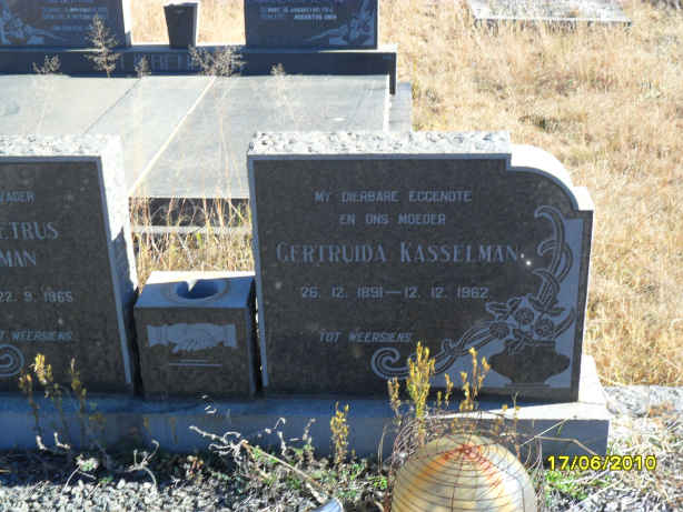 KASSELMAN Gertruida 1891-1962