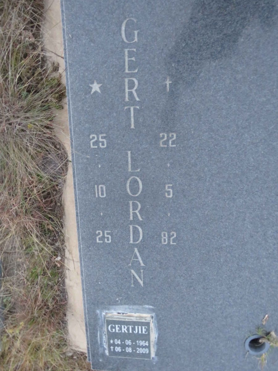 LORDAN Gert 1925-1982 :: LORDAN Gertjie 1964-2009