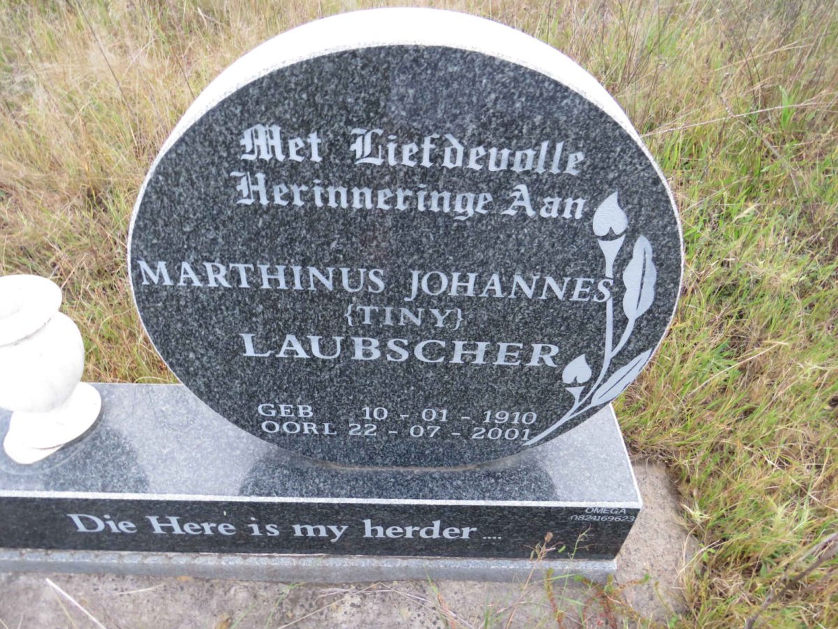 LAUBSCHER Marthinus Johannes 1910-2001