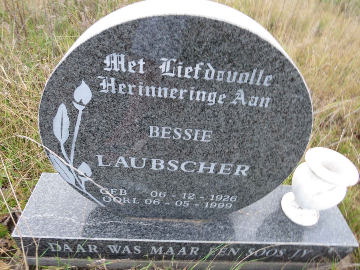 LAUBSCHER Bessie 1926-1999