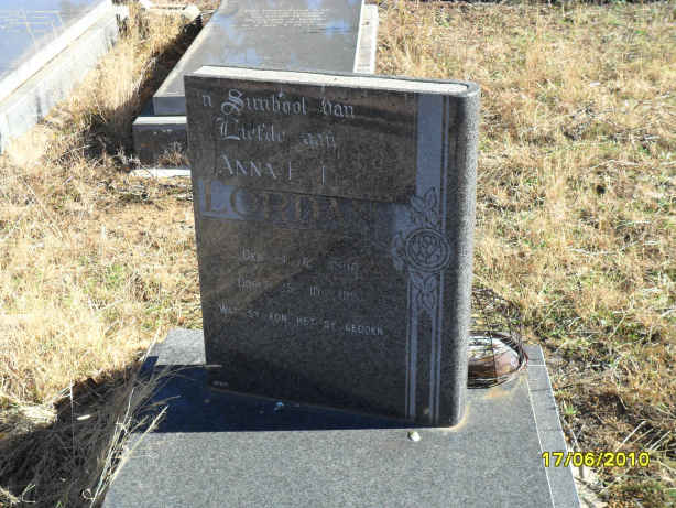 LORDAN Anna E. 1900-1992