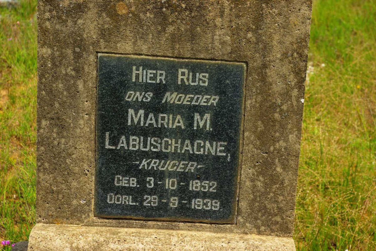 LABUSCHAGNE Maria M. nee KRUGER 1852-1939