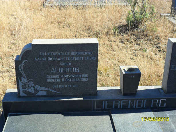 LIEBENBERG Albertus 1916-1963