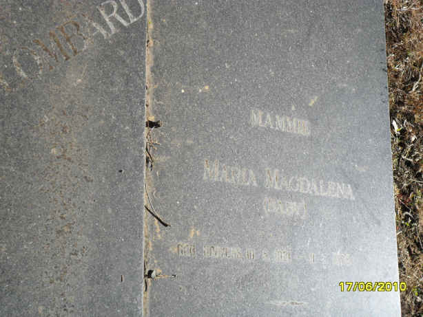 LOMBARD Maria Magdalena ?-?
