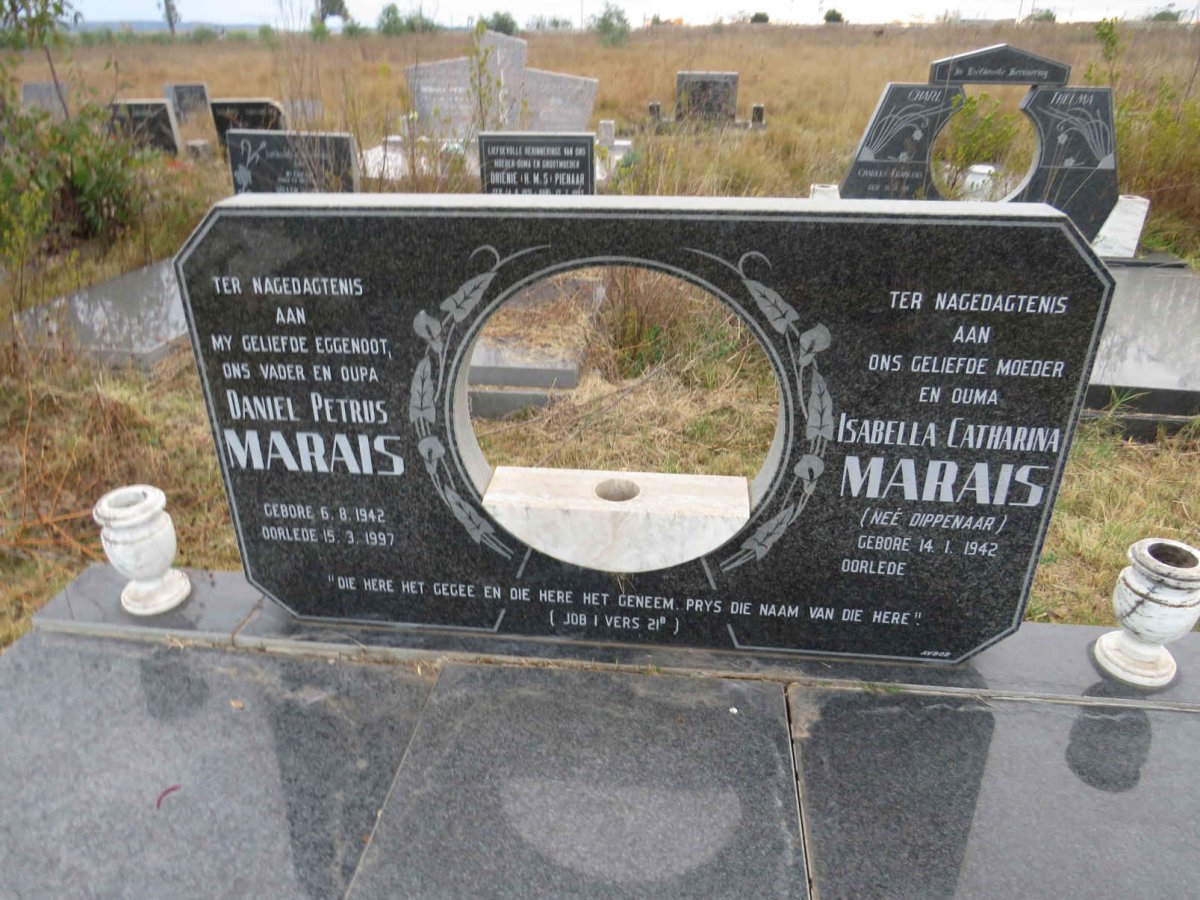 MARAIS Daniel Petrus 1942-1997 &amp; Isabella Catharina DIPPENAAR 1942-