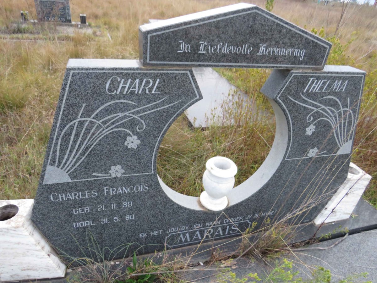 MARAIS Charles Francois 1939-1990 &amp; Thelma