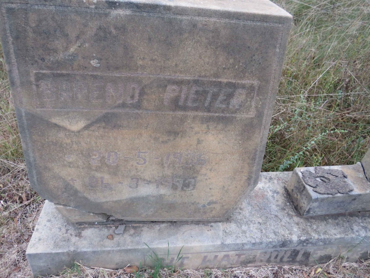 MARAIS Barend Pieter 193?-1993 &amp; Doreen Magdalena 1940- _1