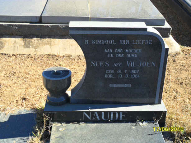 NAUDE Sues nee VILJOEN 1907-1984