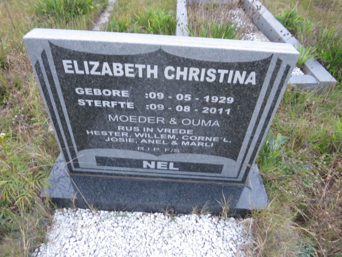 NEL Elizabeth Christina 1929-2011