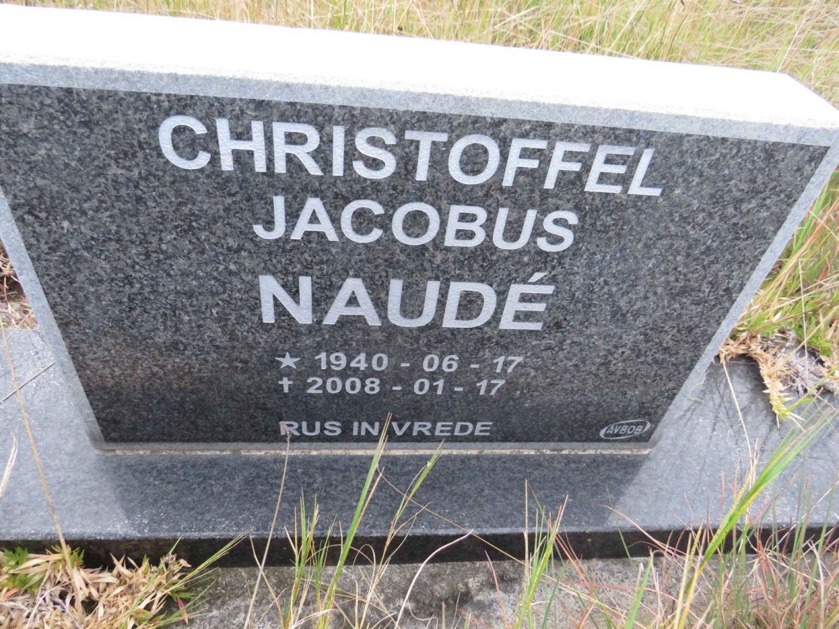 NAUDE Christoffel Jacobus 1940-2008