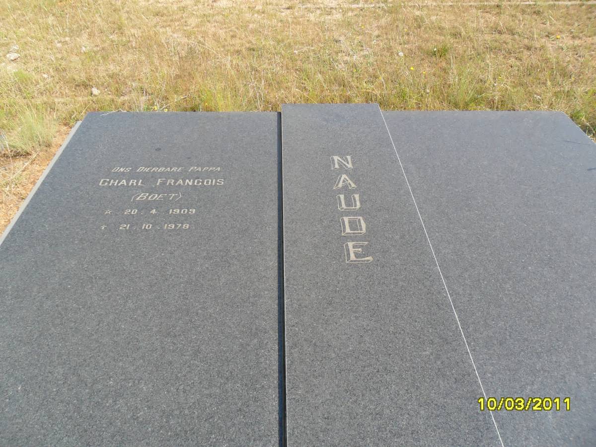 NAUDE Charl Francois 1909-1978